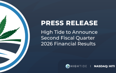 High Tide to Announce Second Fiscal Quarter 2026 Financial Results